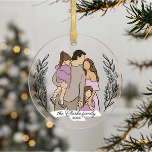 Custom Family Portrait Ornament