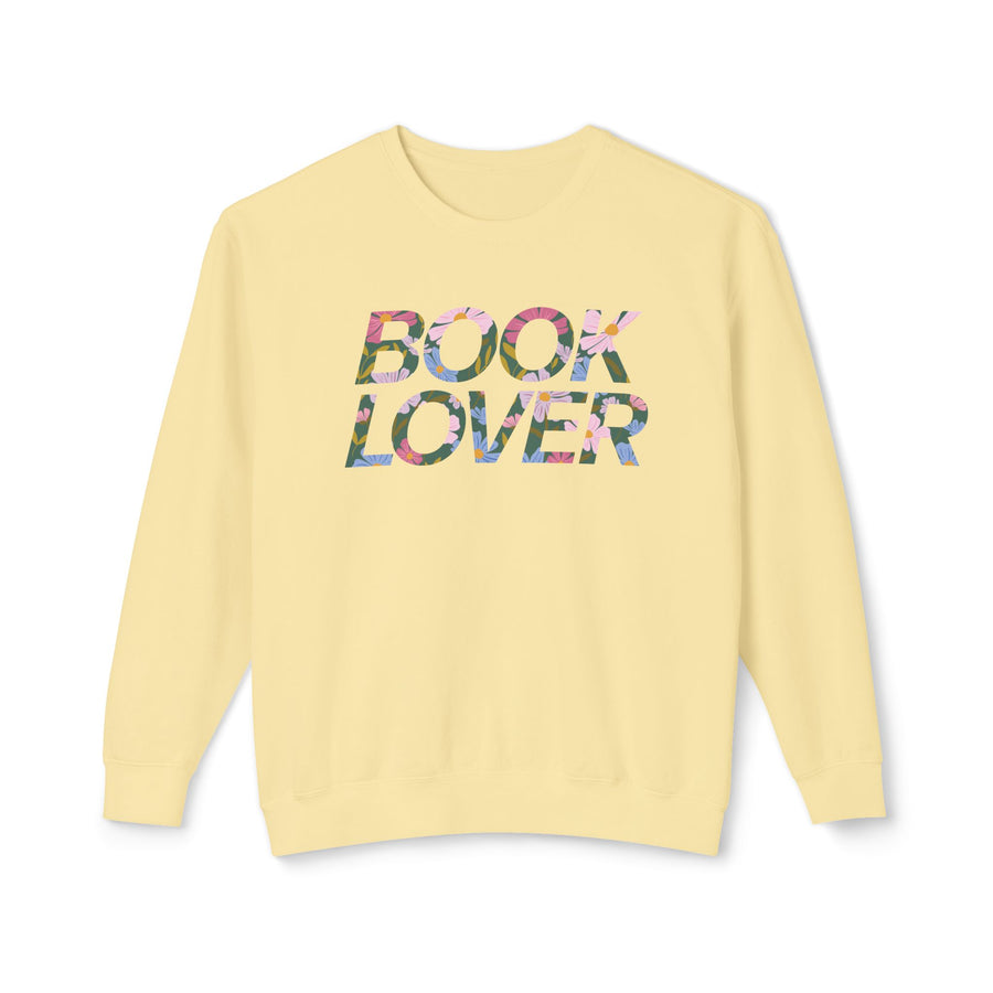 Book Lover Pink Floral Sweatshirt