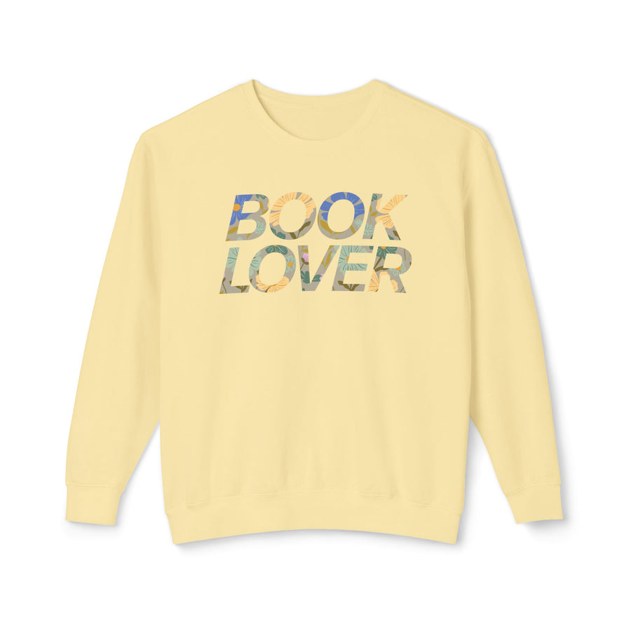 Book Lover Green Floral Sweatshirt