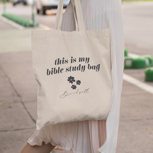 This is My Bible Study Bag - Canvas Tote Bag