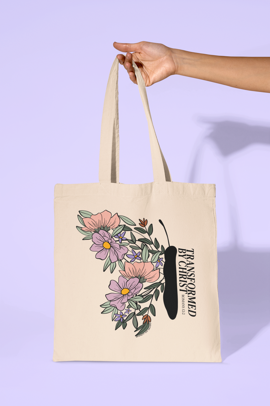 Transformed by Christ - Canvas Tote Bag