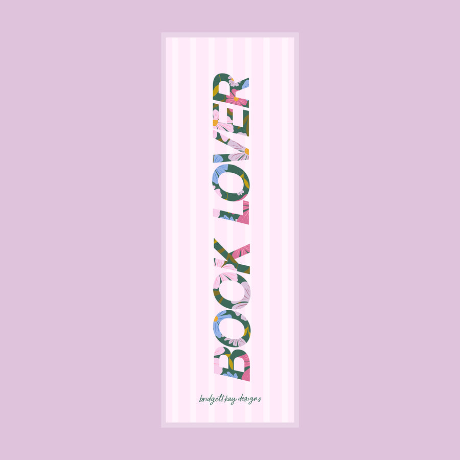 Book Lover Pink Bookmark